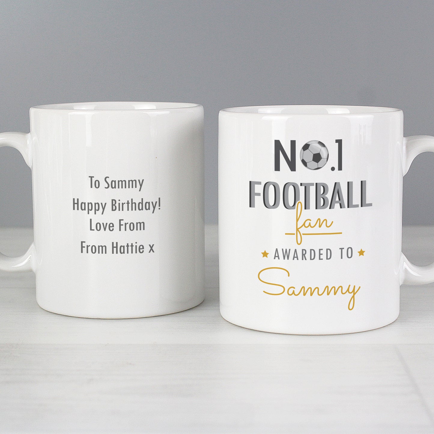 Personalised No.1 Football Fan Mug - image 4