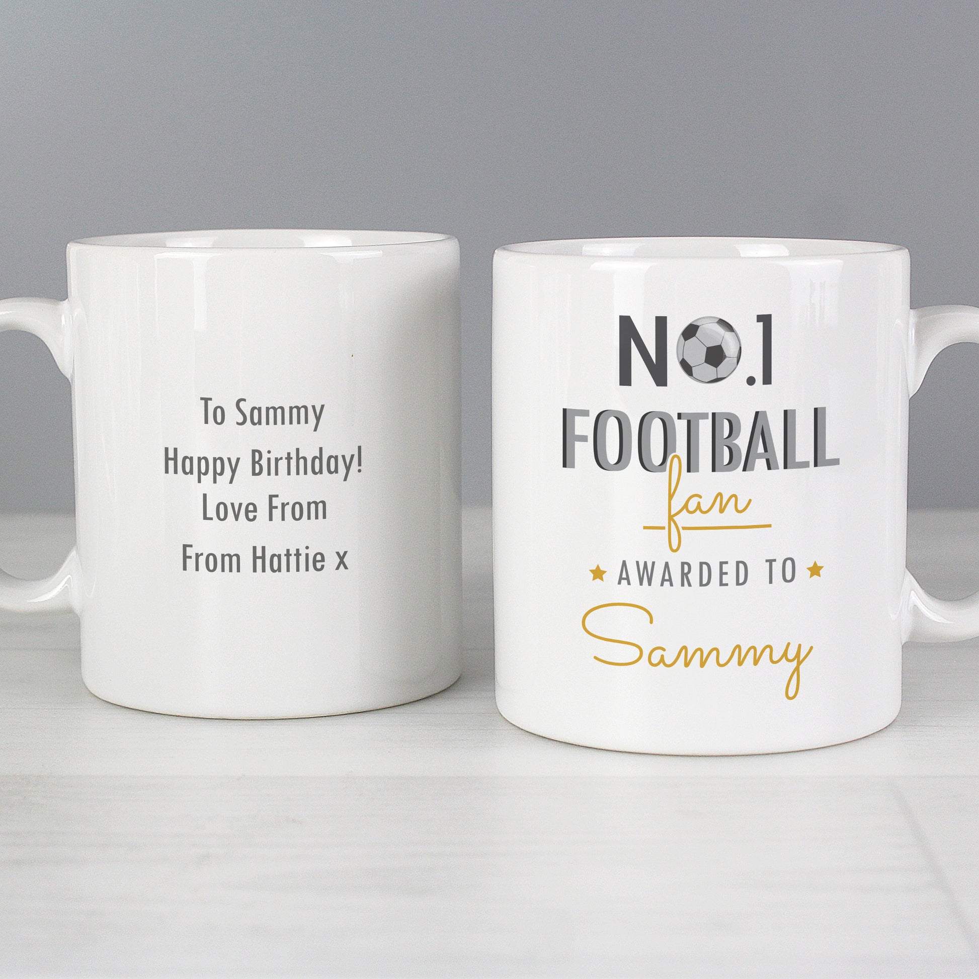 Personalised No.1 Football Fan Mug - image 4