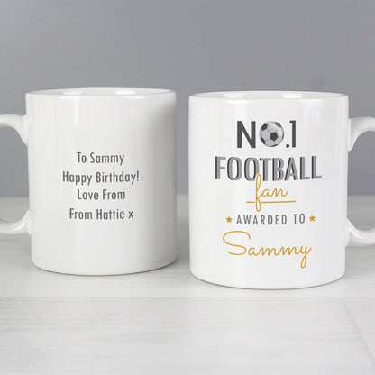 Personalised No.1 Football Fan Mug - image 4