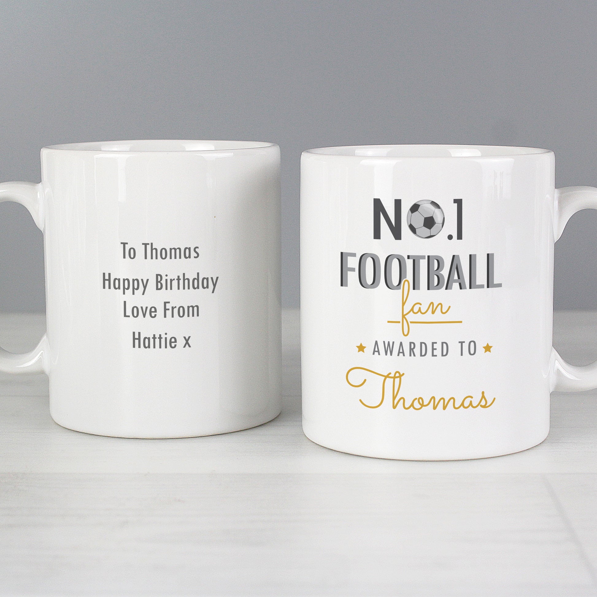 Personalised No.1 Football Fan Mug - image 5