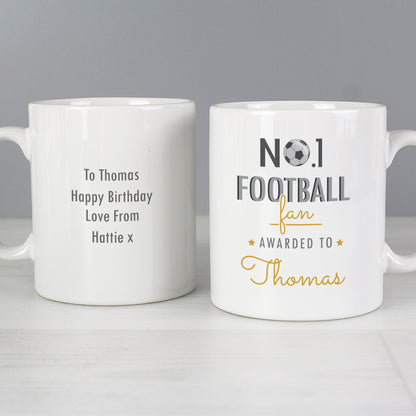 Personalised No.1 Football Fan Mug - image 5