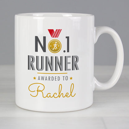 Personalised No.1 Runner Mug from Heartfelt Gifts