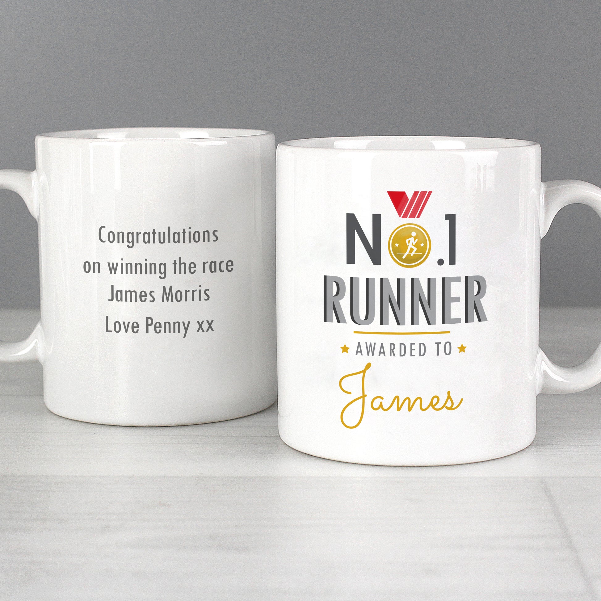 Personalised No.1 Runner Mug - image 5