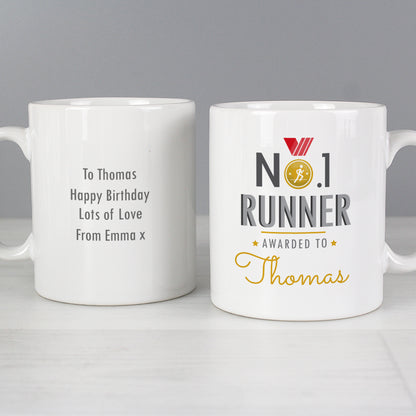 Personalised No.1 Runner Mug - image 6