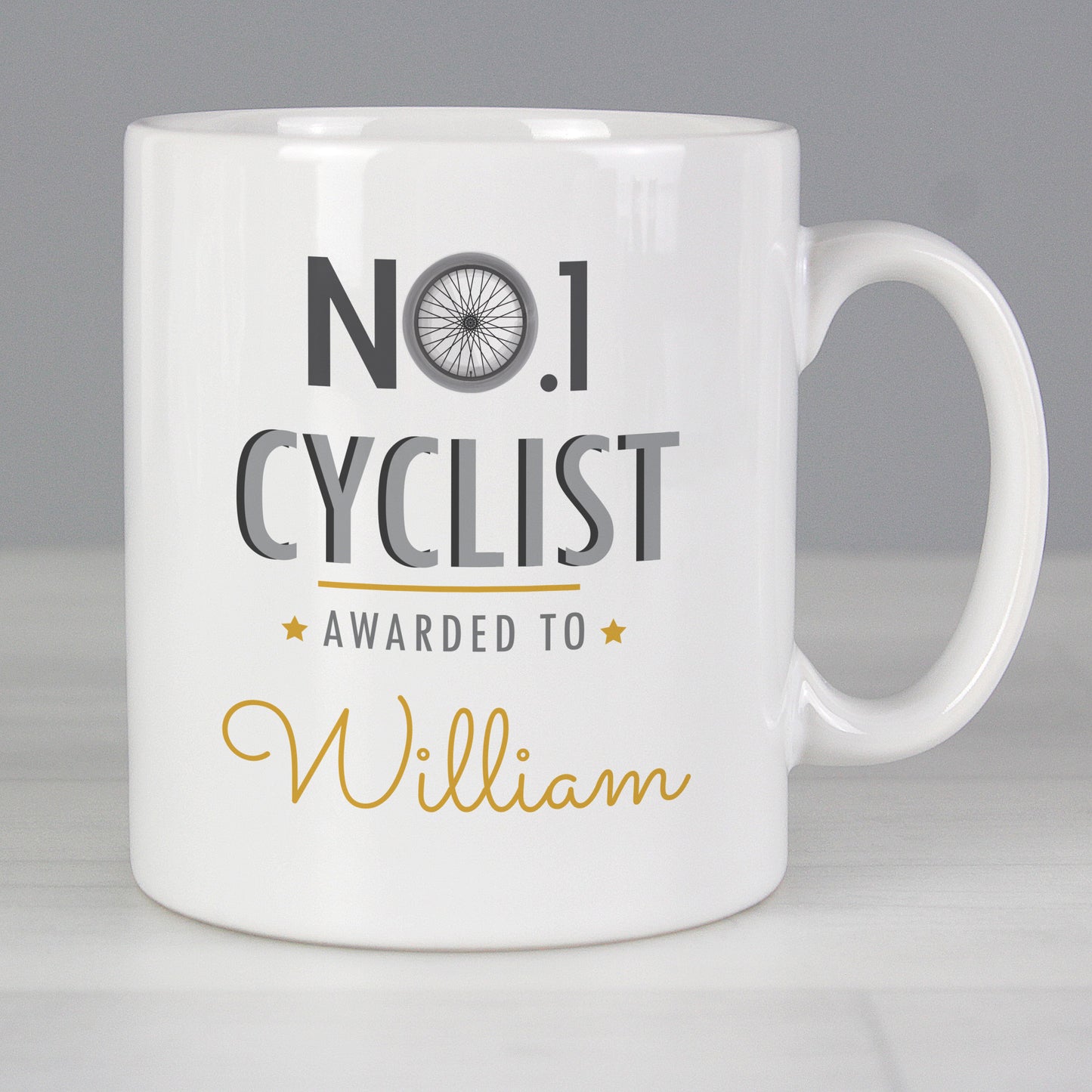 Personalised No.1 Cyclist Mug from Heartfelt Gifts