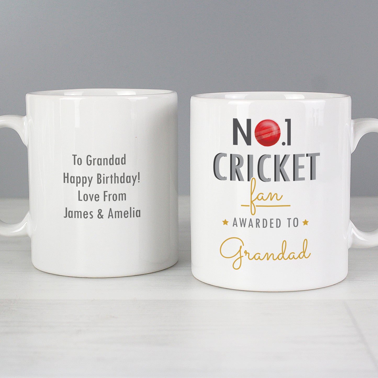 Personalised No.1 Cricket Fan Mug - image 3