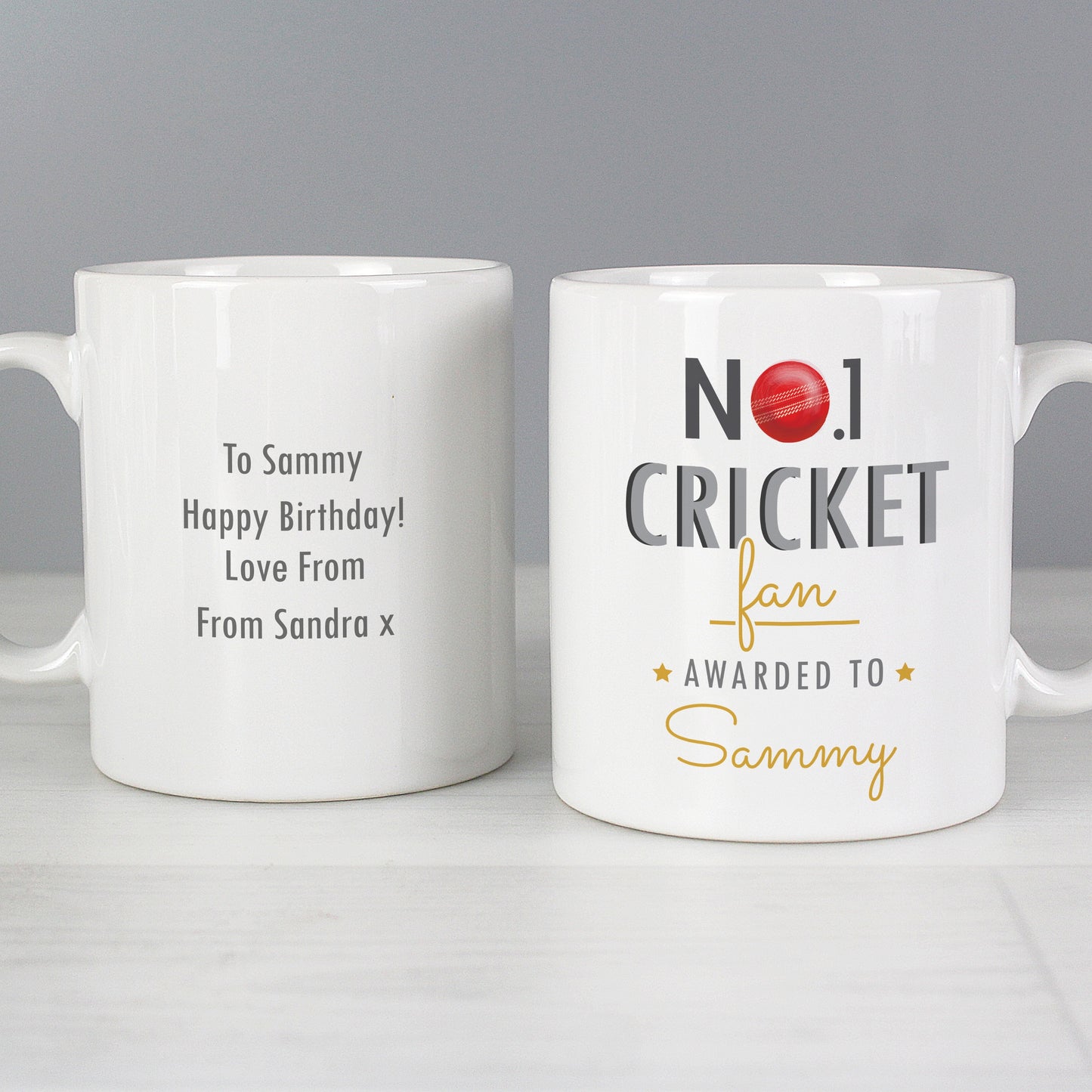Personalised No.1 Cricket Fan Mug - image 4