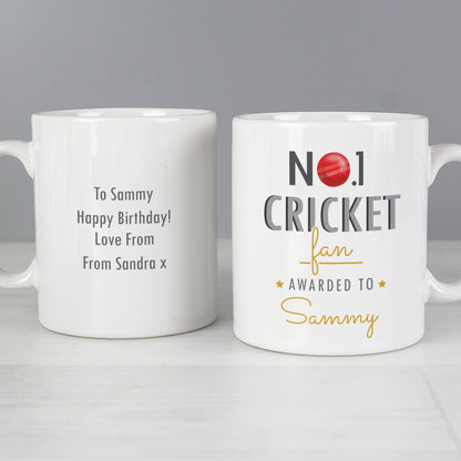 Personalised No.1 Cricket Fan Mug - image 4