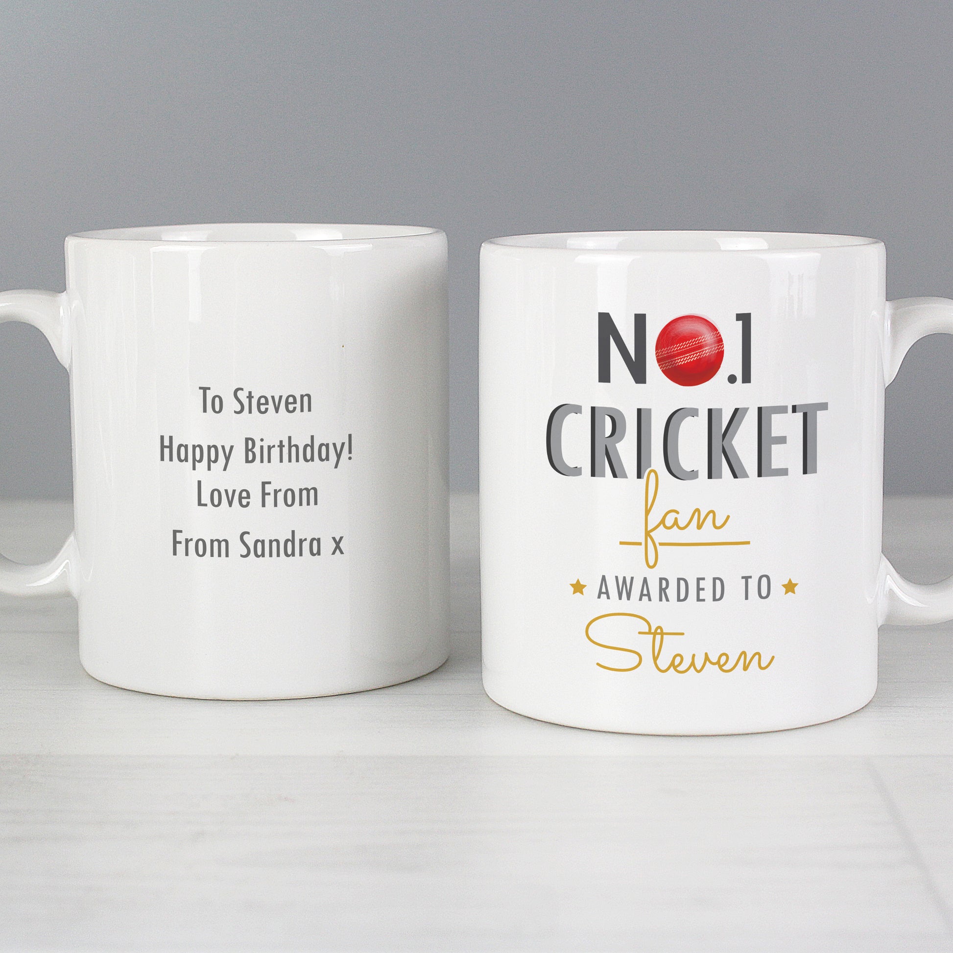 Personalised No.1 Cricket Fan Mug - image 5
