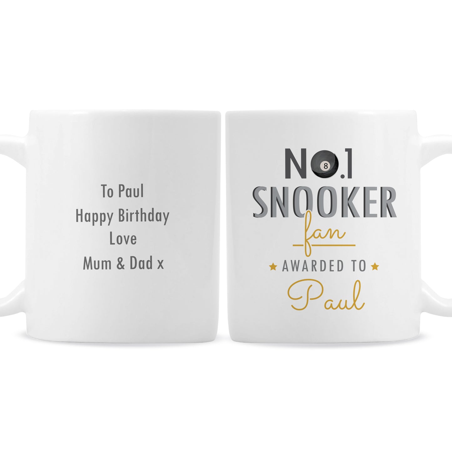 Personalised No.1 Snooker Fan Mug - image 2