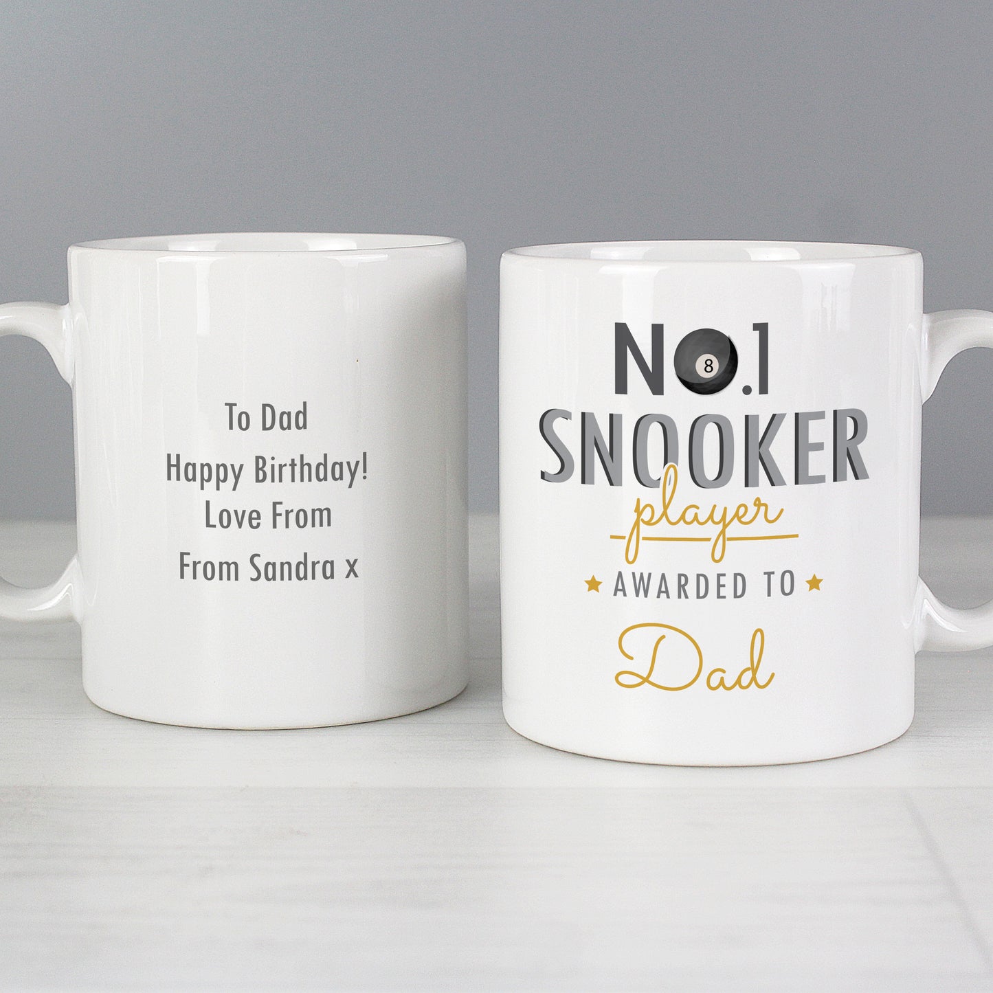 Personalised No.1 Snooker Fan Mug - image 3