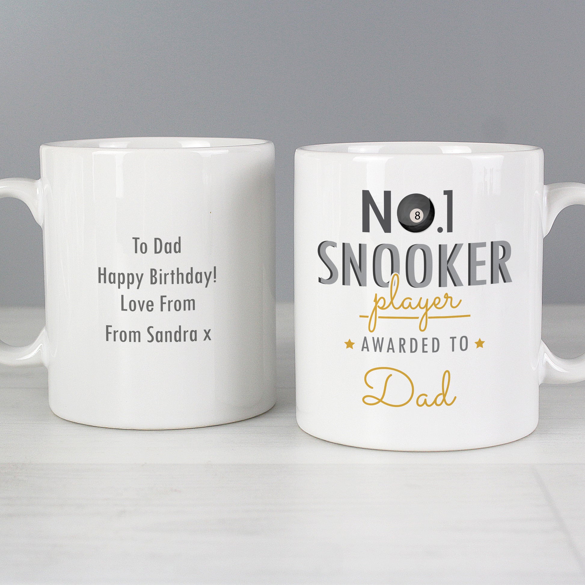 Personalised No.1 Snooker Fan Mug - image 3