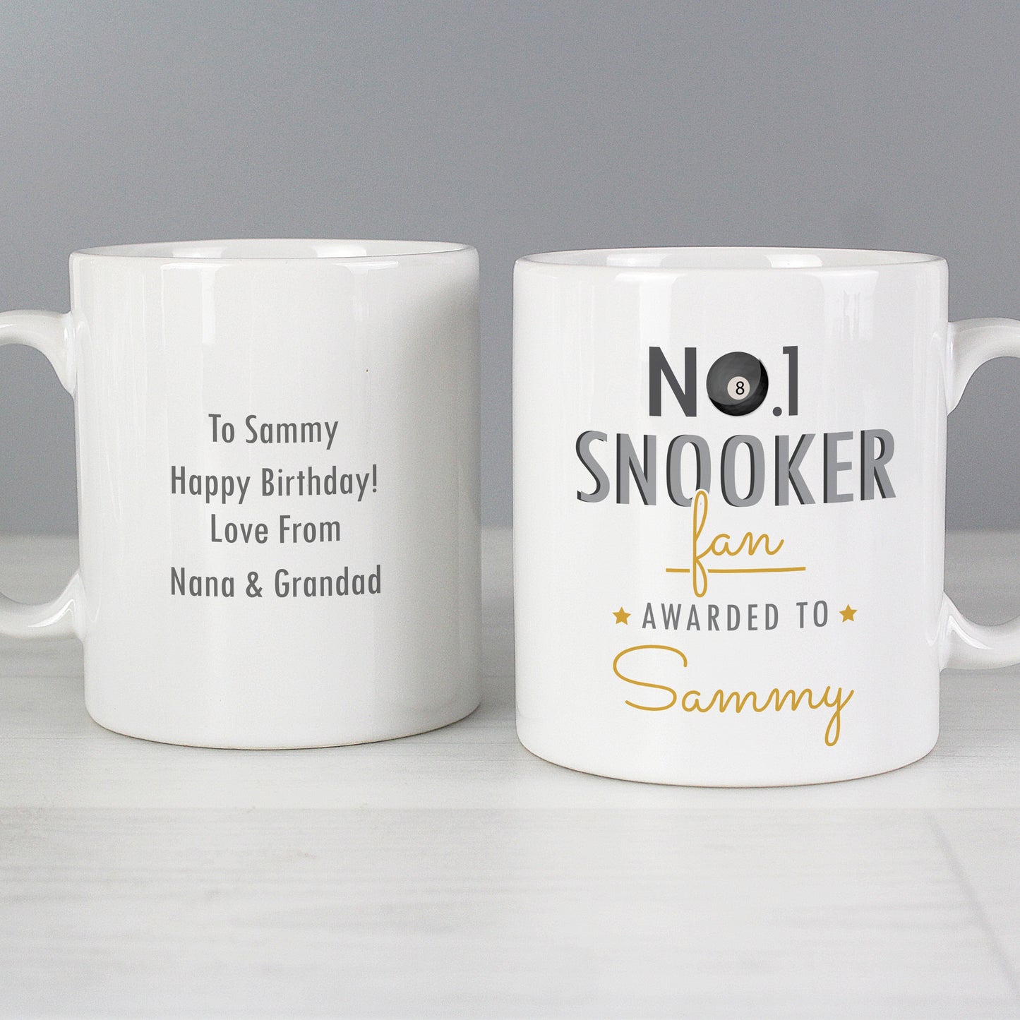 Personalised No.1 Snooker Fan Mug - image 4