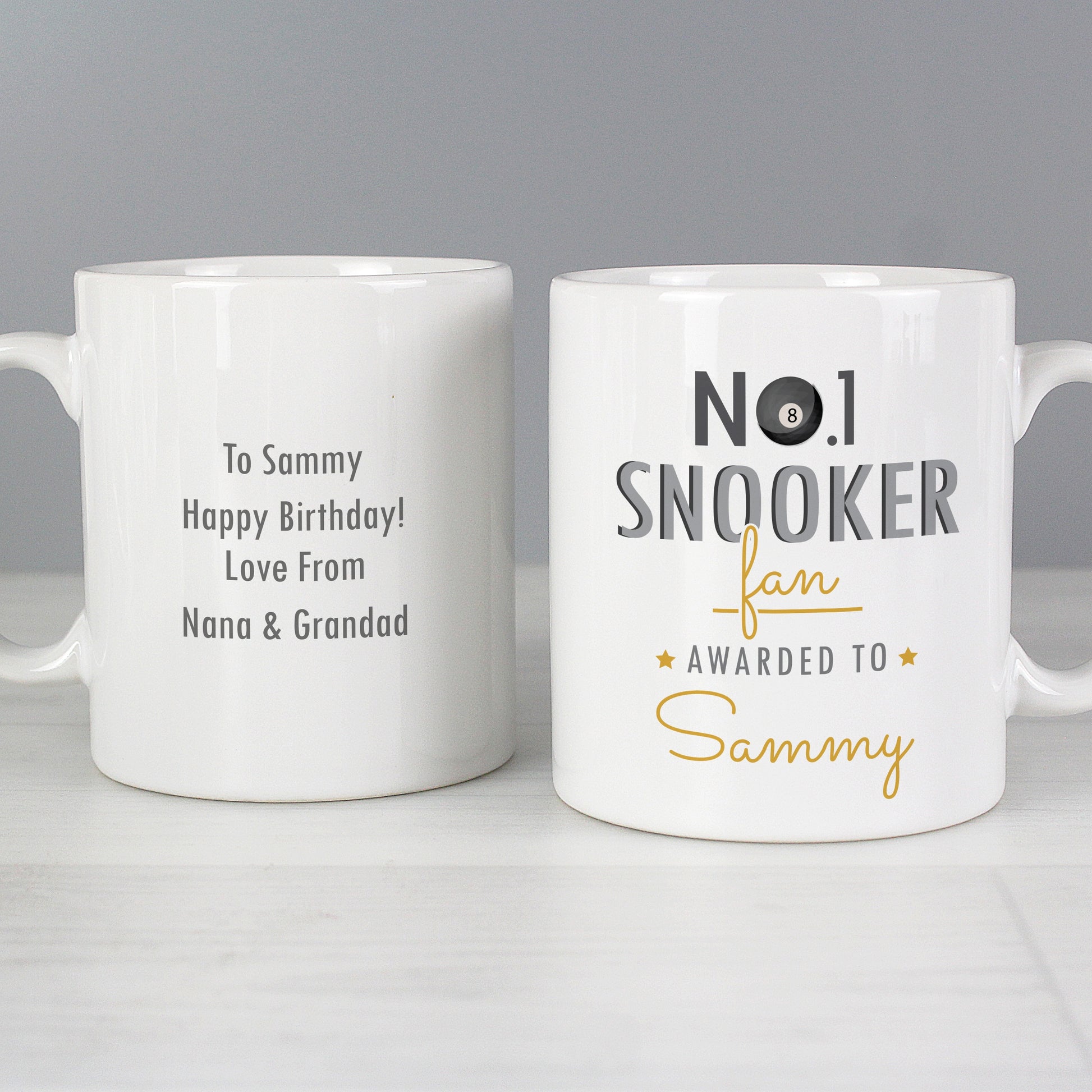 Personalised No.1 Snooker Fan Mug - image 4