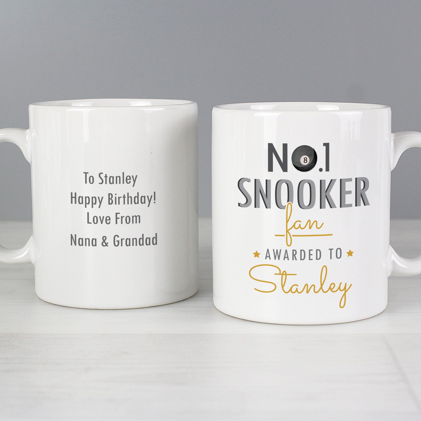 Personalised No.1 Snooker Fan Mug - image 5