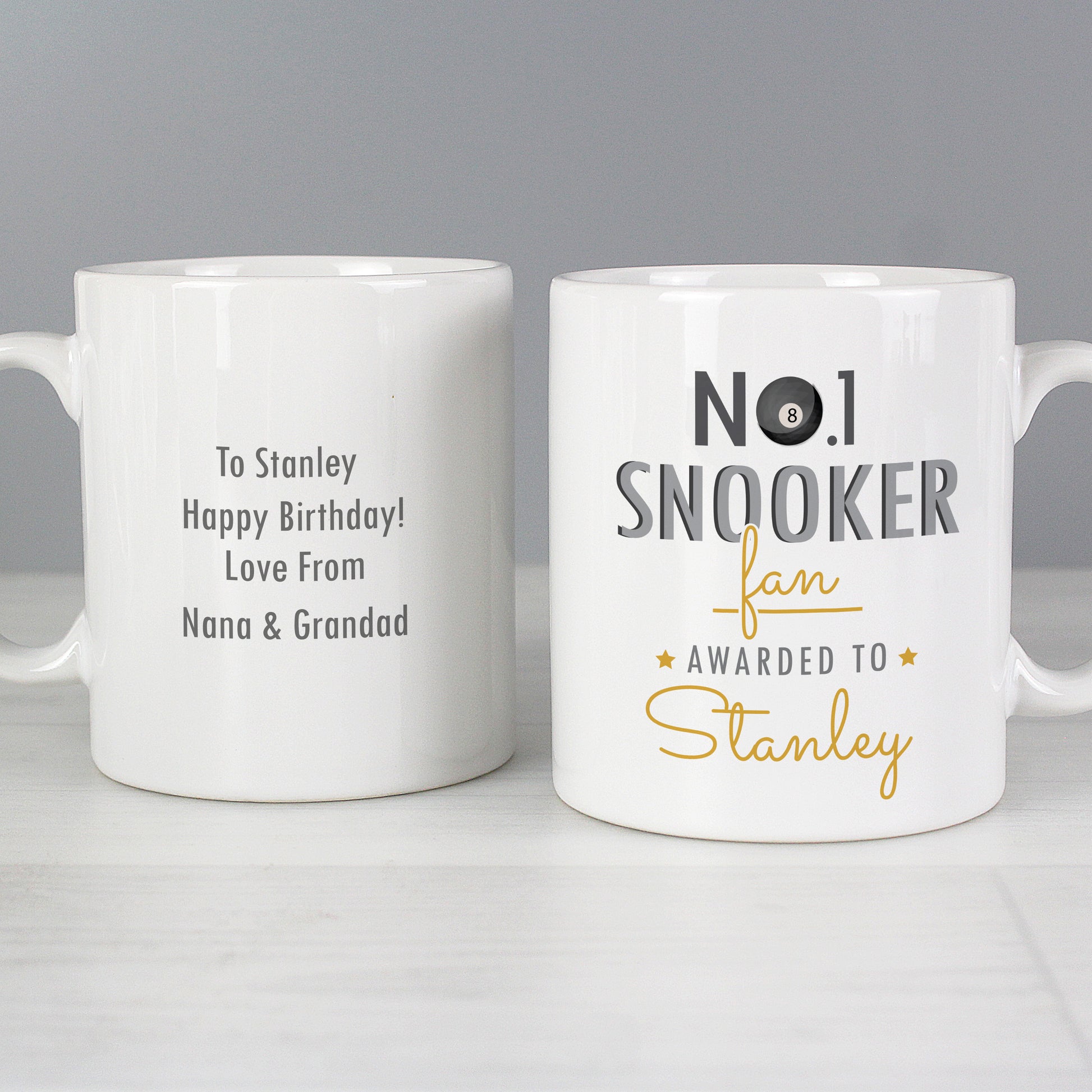 Personalised No.1 Snooker Fan Mug - image 5