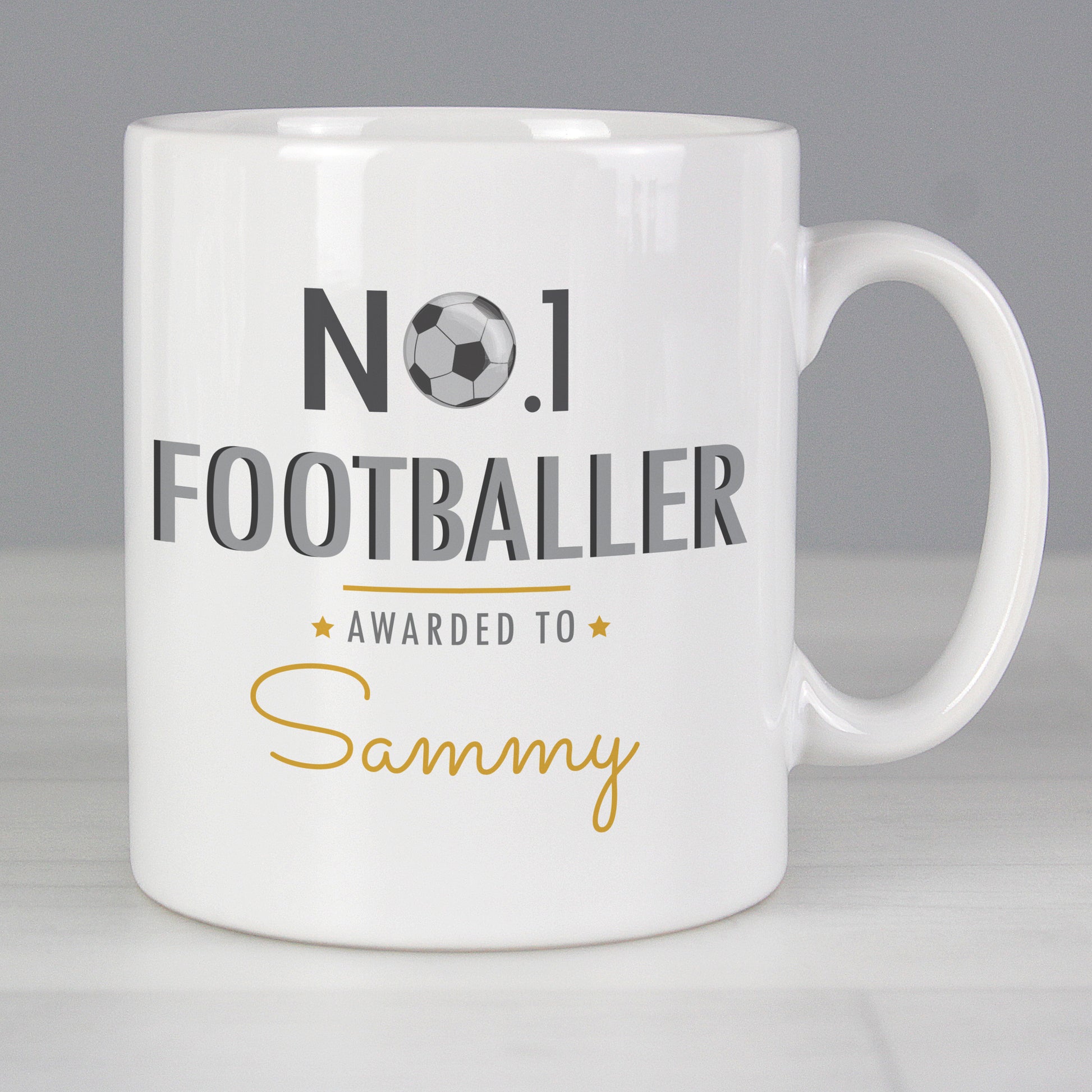 Personalised No.1 Footballer Mug from Heartfelt Gifts