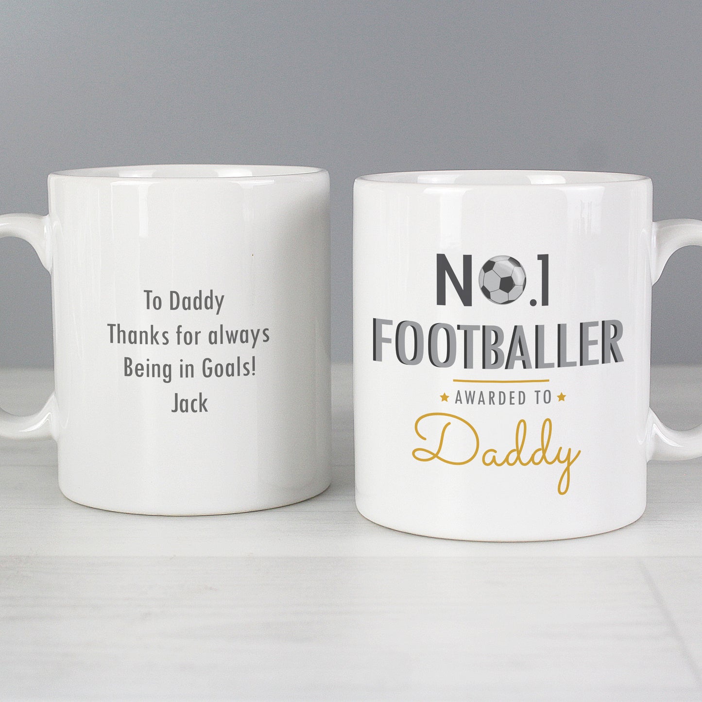 Personalised No.1 Footballer Mug - image 3