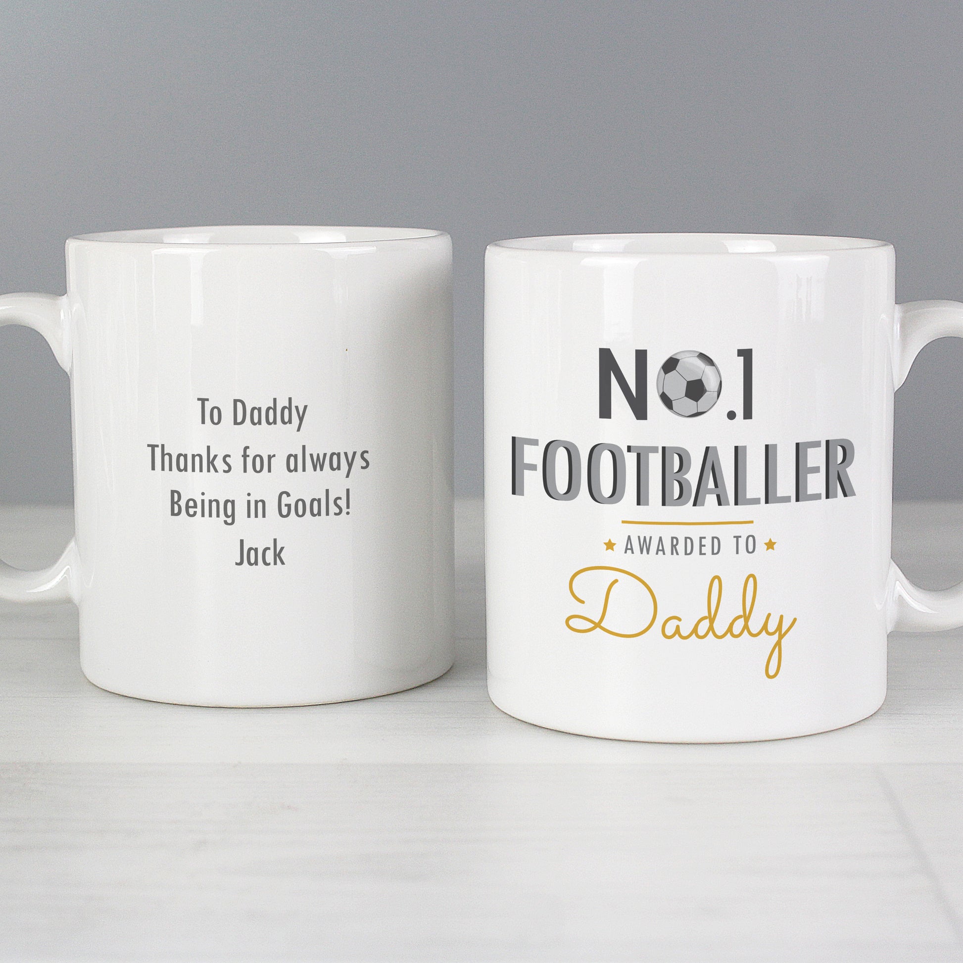 Personalised No.1 Footballer Mug - image 3