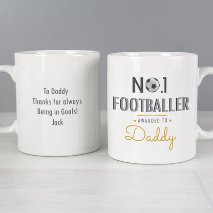 Personalised No.1 Footballer Mug - image 3