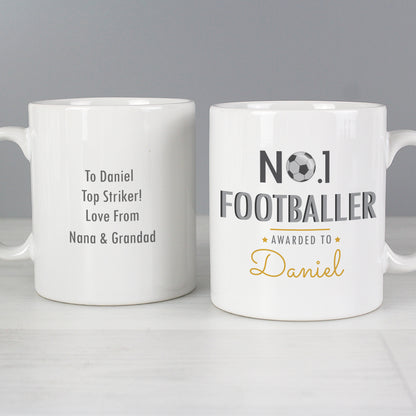 Personalised No.1 Footballer Mug - image 4