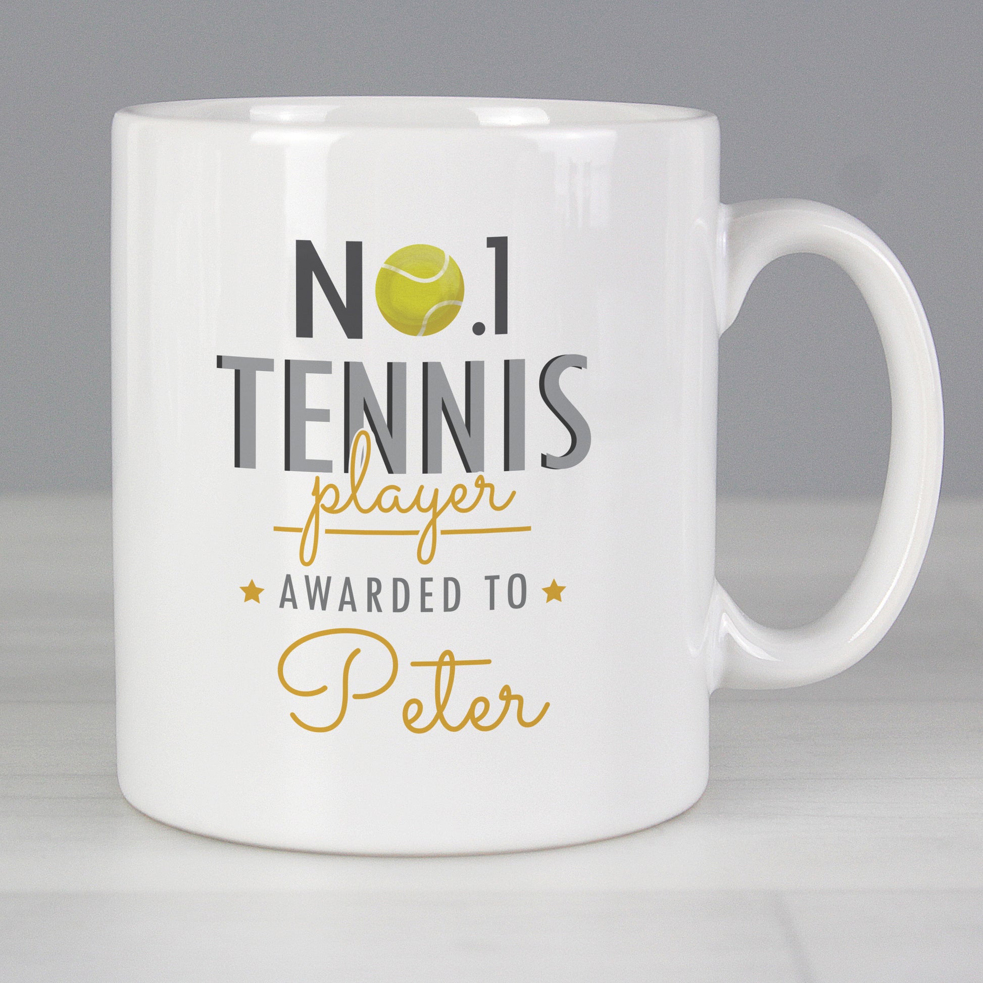 Personalised No.1 Tennis Player Mug from Heartfelt Gifts