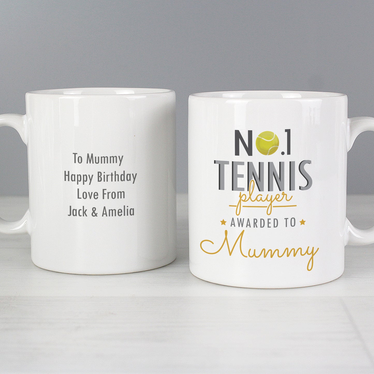 Personalised No.1 Tennis Player Mug - image 3