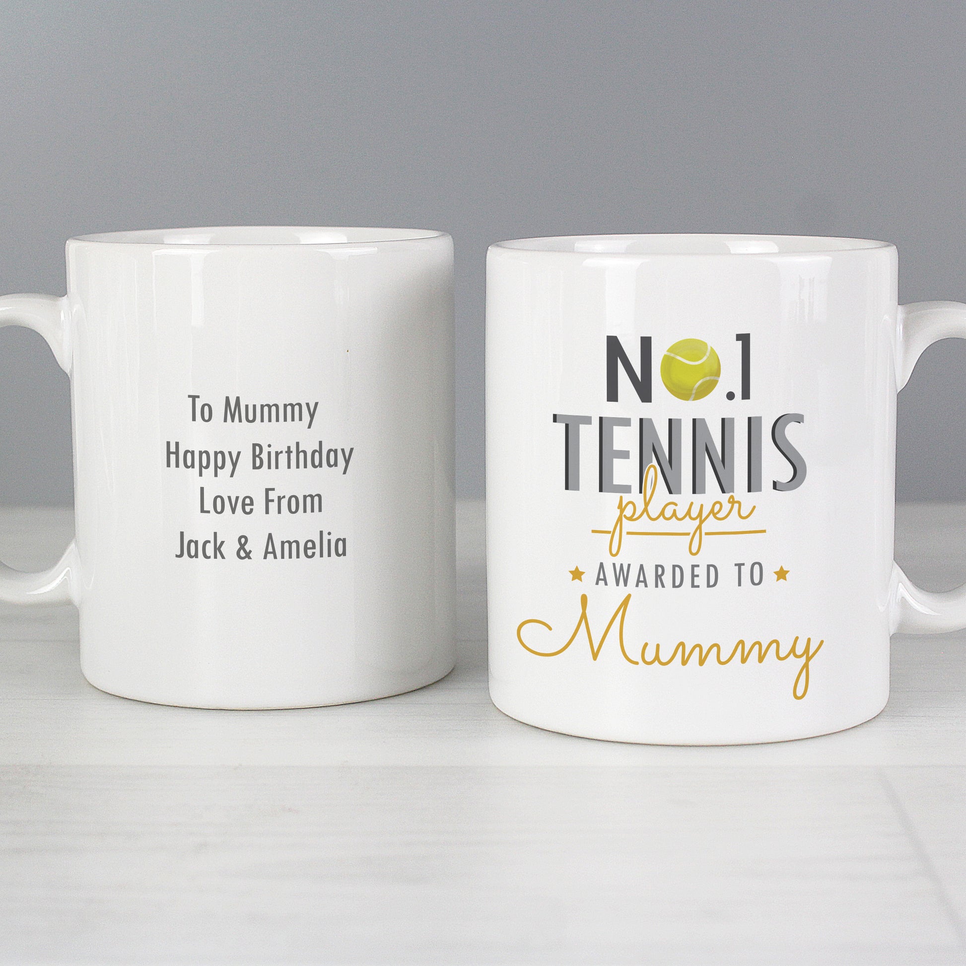 Personalised No.1 Tennis Player Mug - image 3