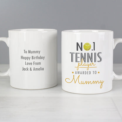 Personalised No.1 Tennis Player Mug - image 3
