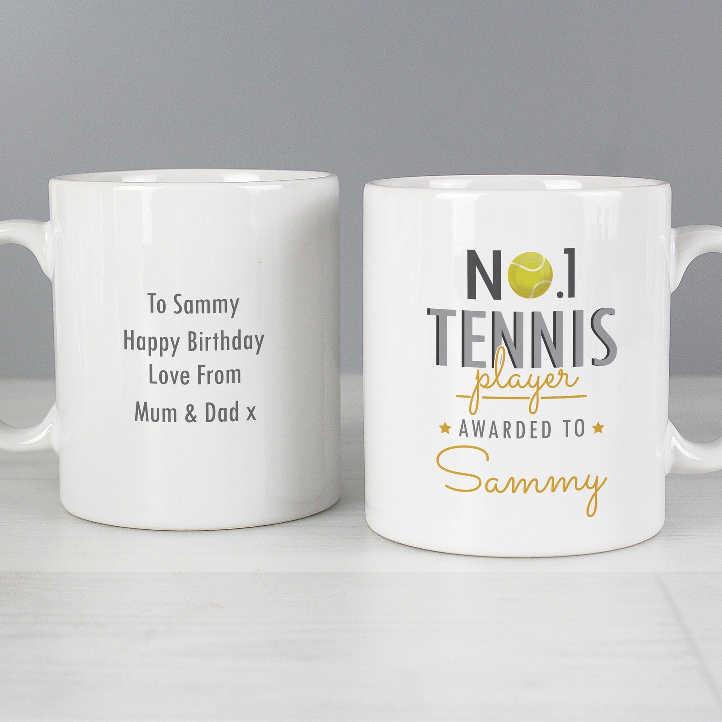 Personalised No.1 Tennis Player Mug - image 4
