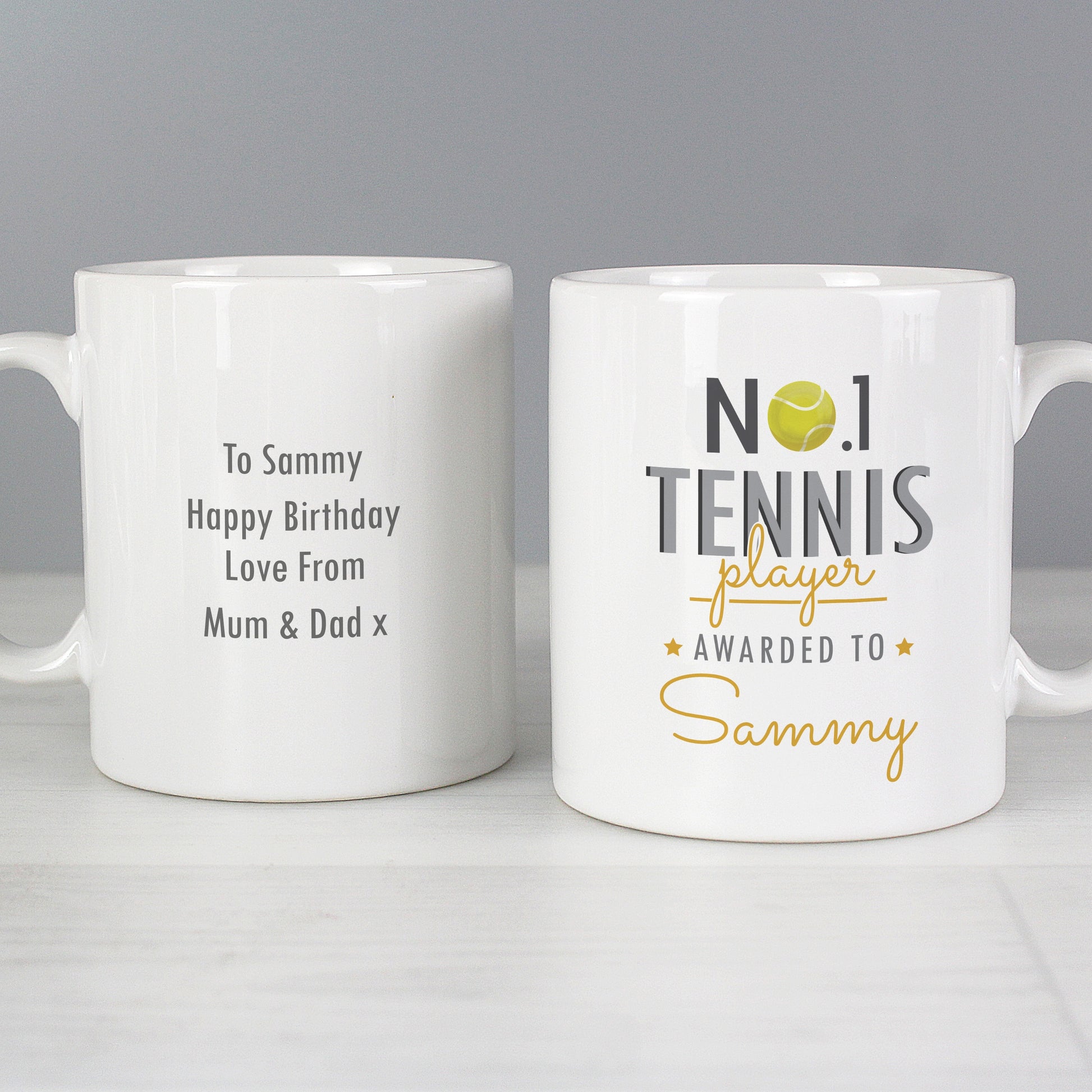 Personalised No.1 Tennis Player Mug - image 4
