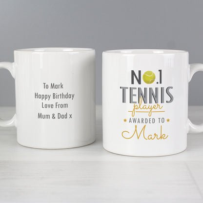 Personalised No.1 Tennis Player Mug - image 5