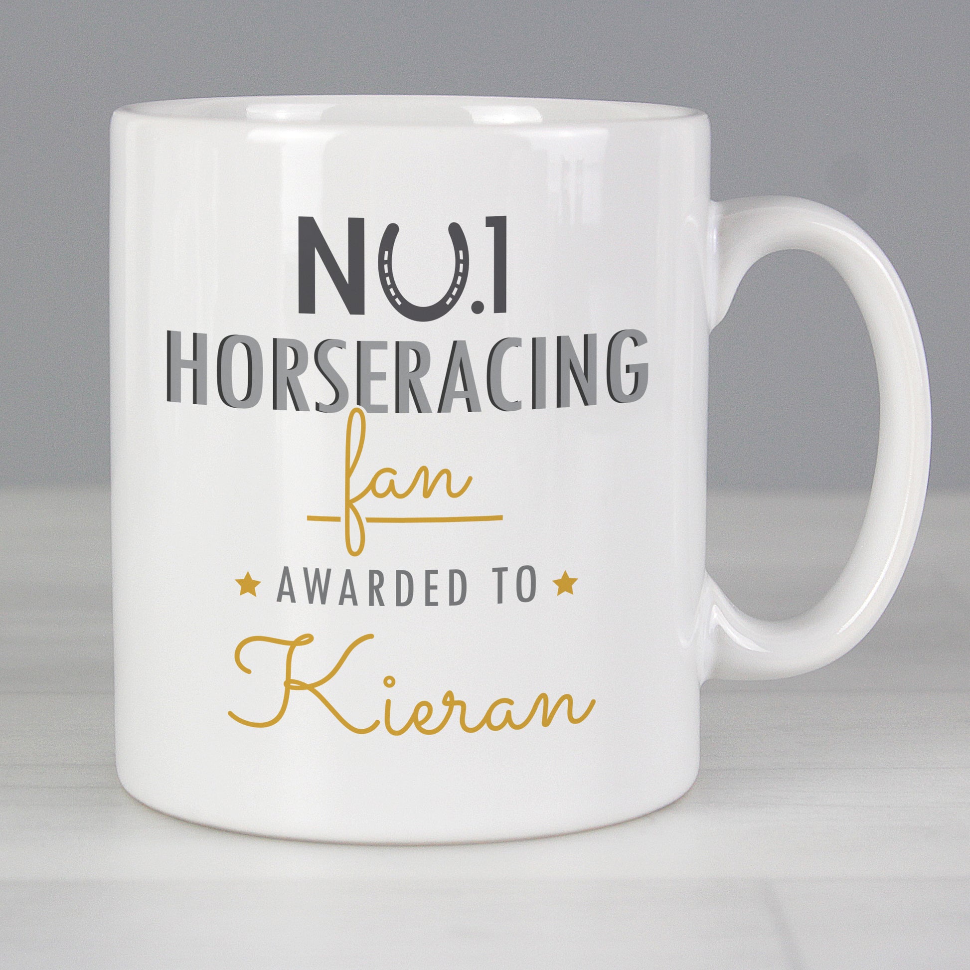 Personalised No.1 Horseracing Fan Mug from Heartfelt Gifts