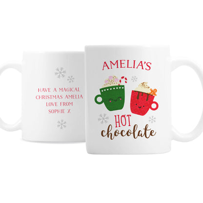 Personalised Cute Christmas Hot Chocolate Mug - image 2