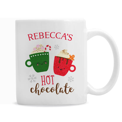 Personalised Cute Christmas Hot Chocolate Mug - image 5