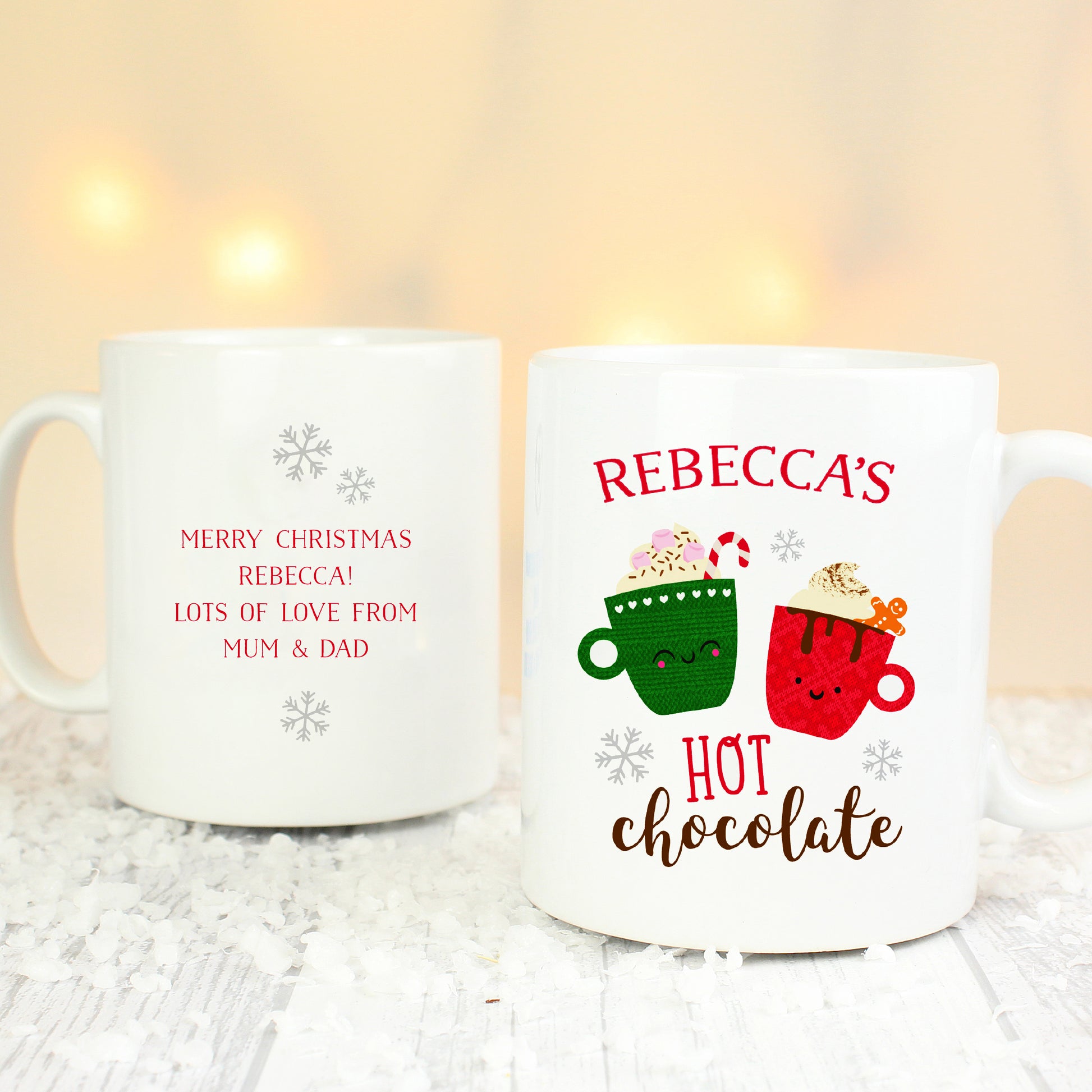 Personalised Cute Christmas Hot Chocolate Mug - image 6