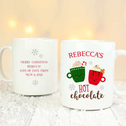 Personalised Cute Christmas Hot Chocolate Mug - image 6
