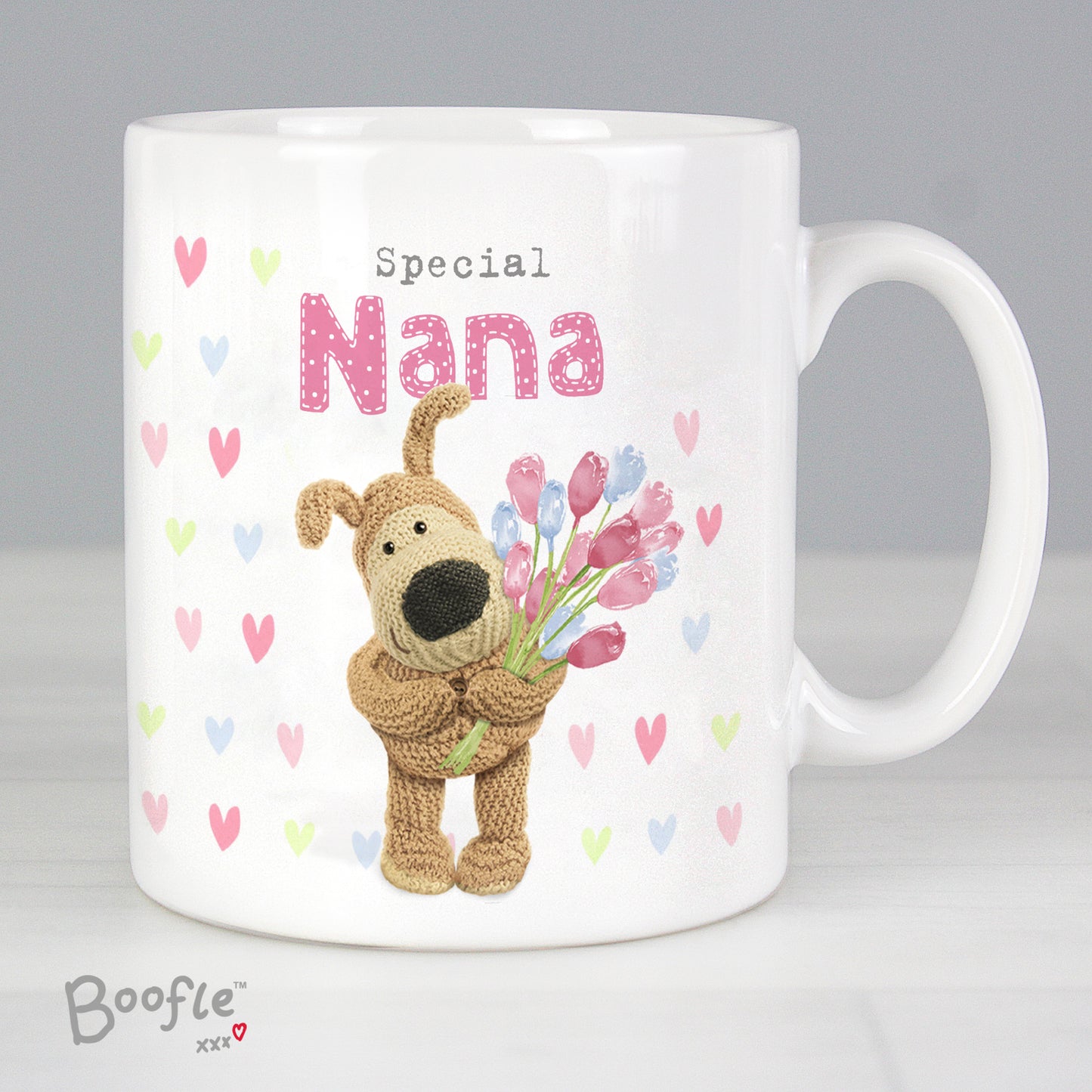 Personalised Boofle Birthday Flowers Mug from Heartfelt Gifts