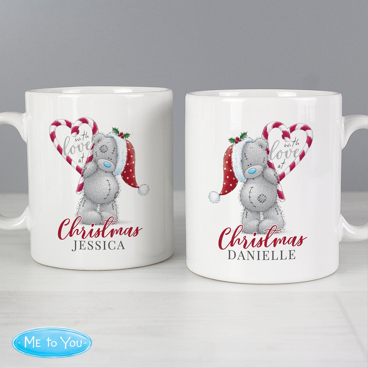 Personalised Me To You 'With Love At Christmas' Couples Mug Set - image 2