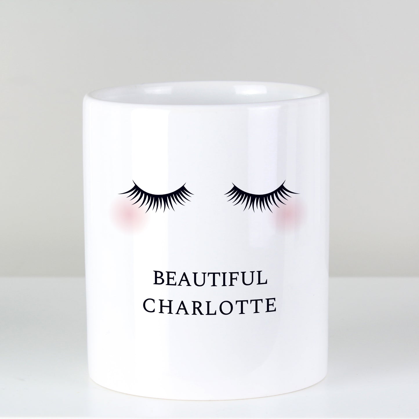 Personalised Eyelashes Ceramic Storage Pot - image 4