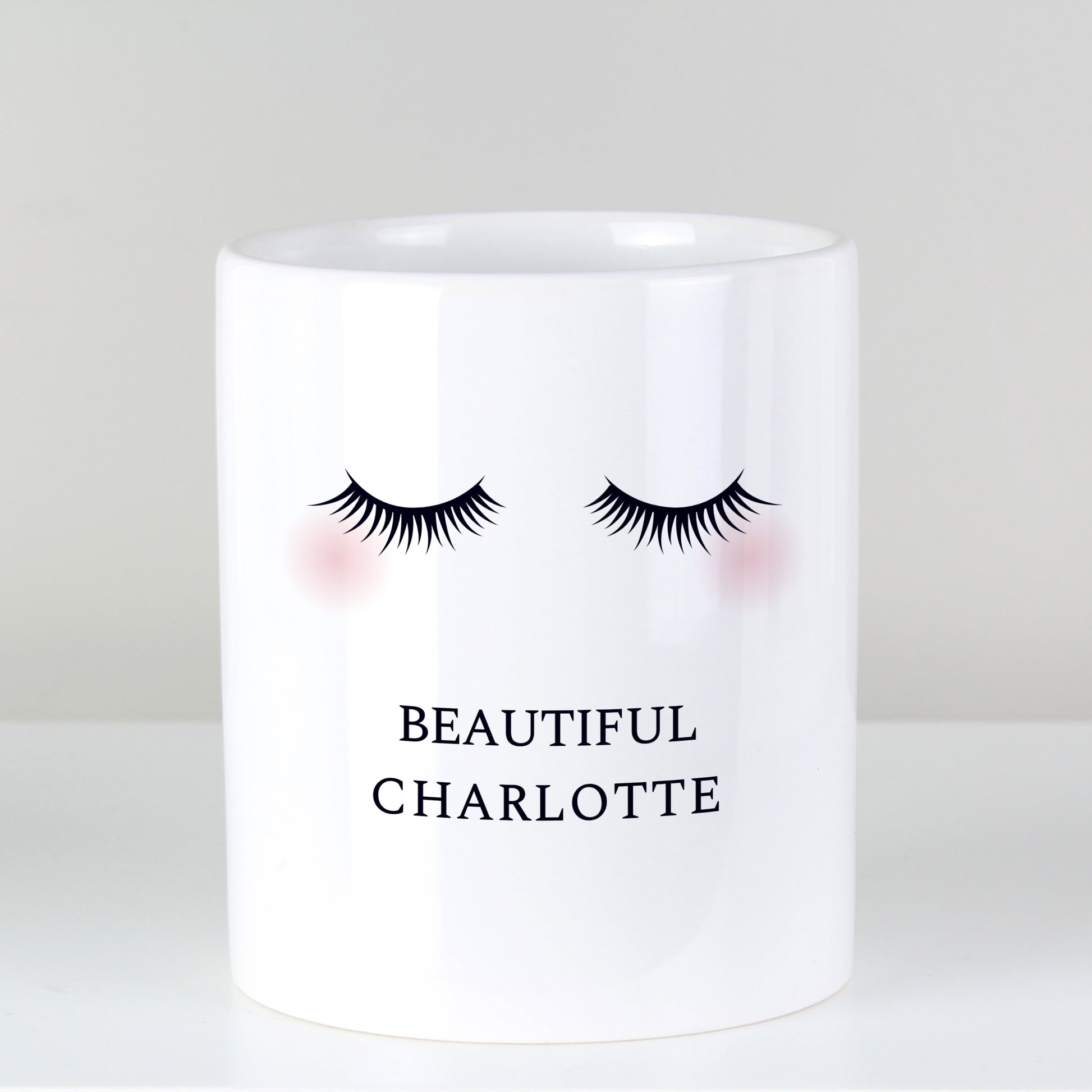 Personalised Eyelashes Ceramic Storage Pot - image 4