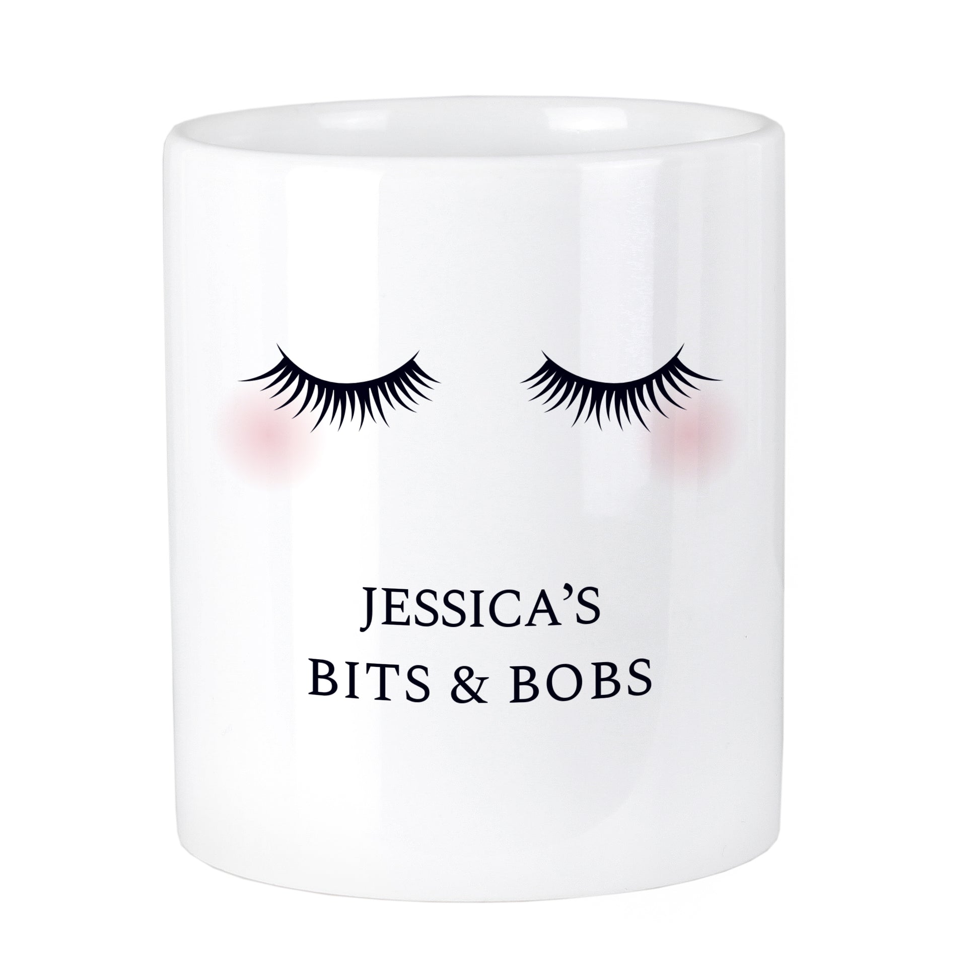 Personalised Eyelashes Ceramic Storage Pot - image 5