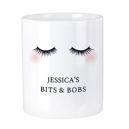 Personalised Eyelashes Ceramic Storage Pot - image 5