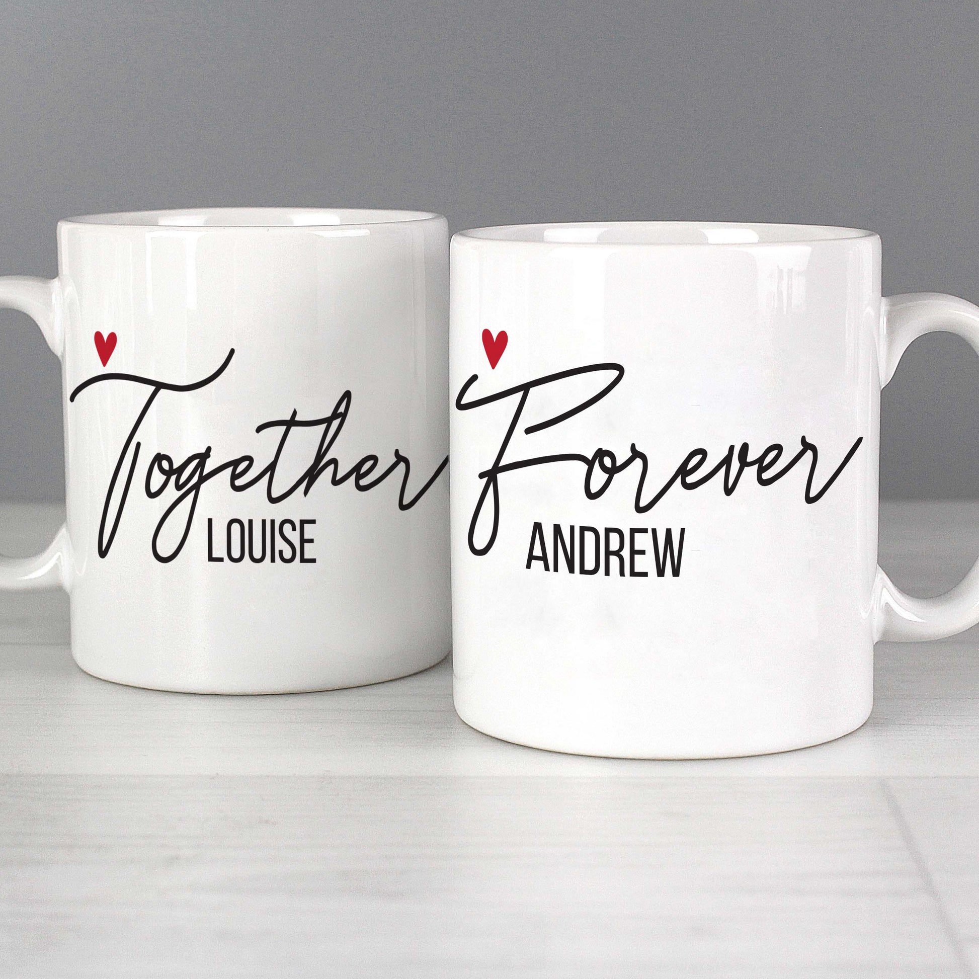 Personalised Together Forever Mug Set from Heartfelt Gifts