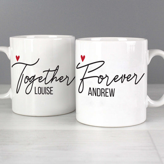 Personalised Together Forever Mug Set from Heartfelt Gifts