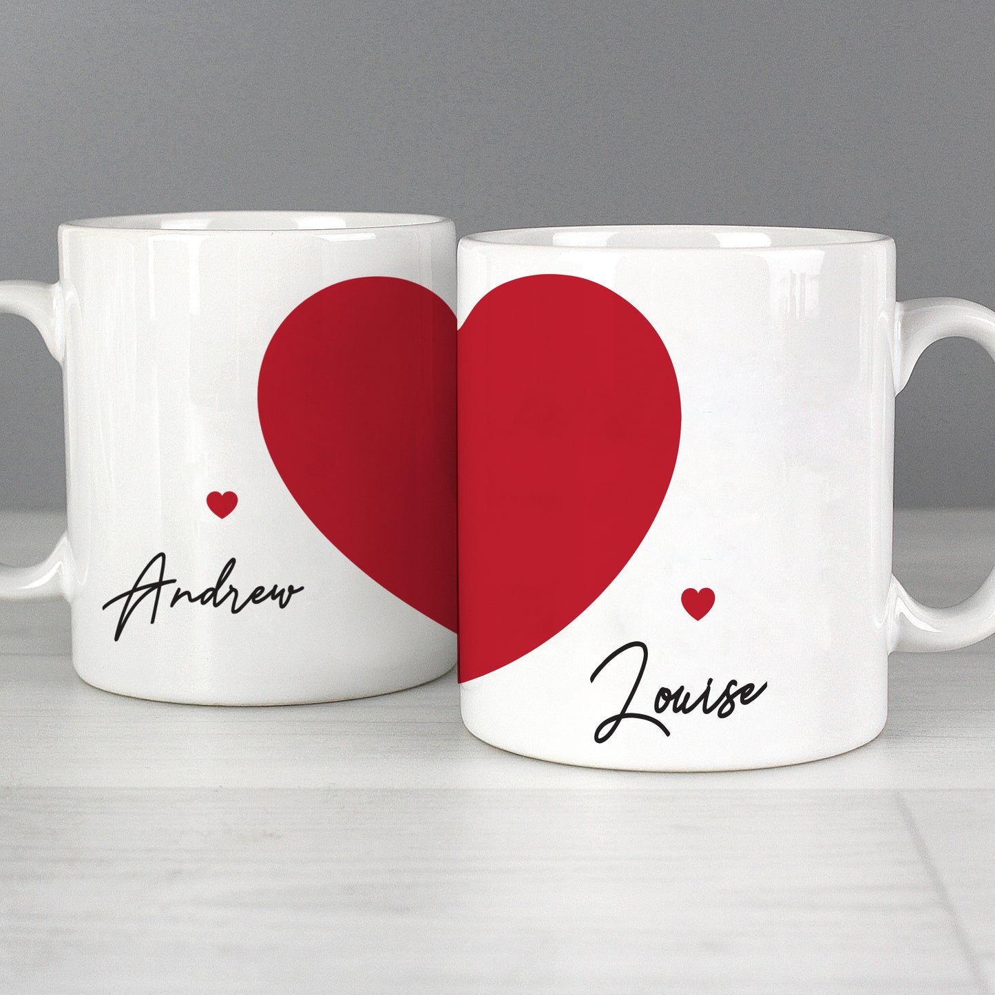 Personalised Two Hearts Mug Set from Heartfelt Gifts