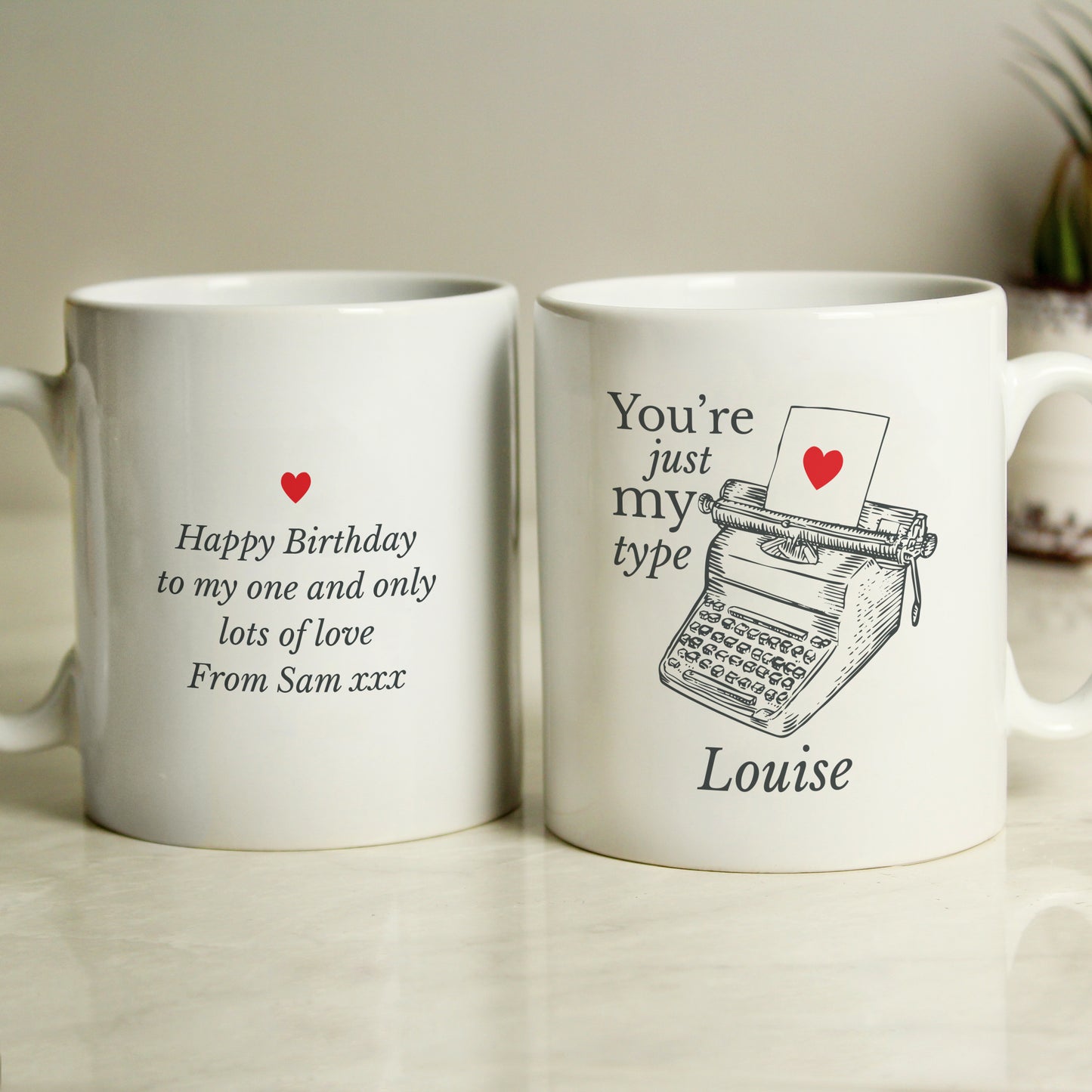 Personalised Just My Type Valentines Mug - image 3