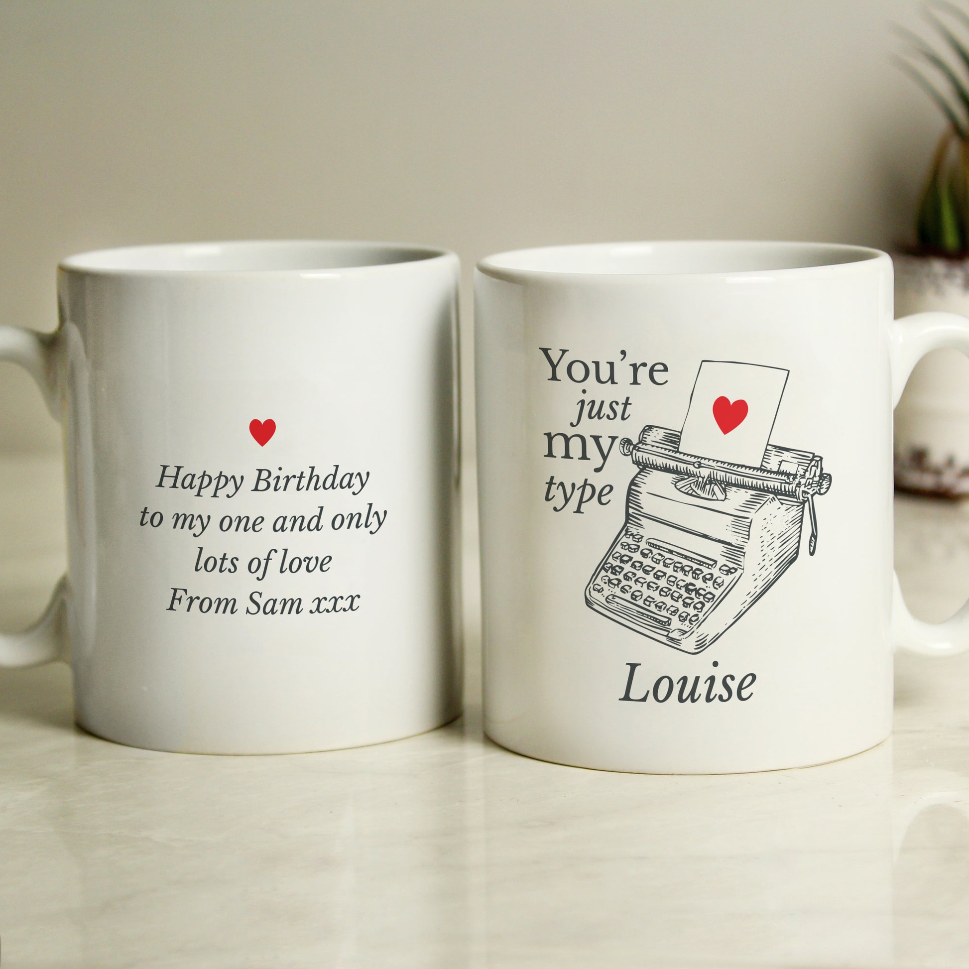 Personalised Just My Type Valentines Mug - image 3