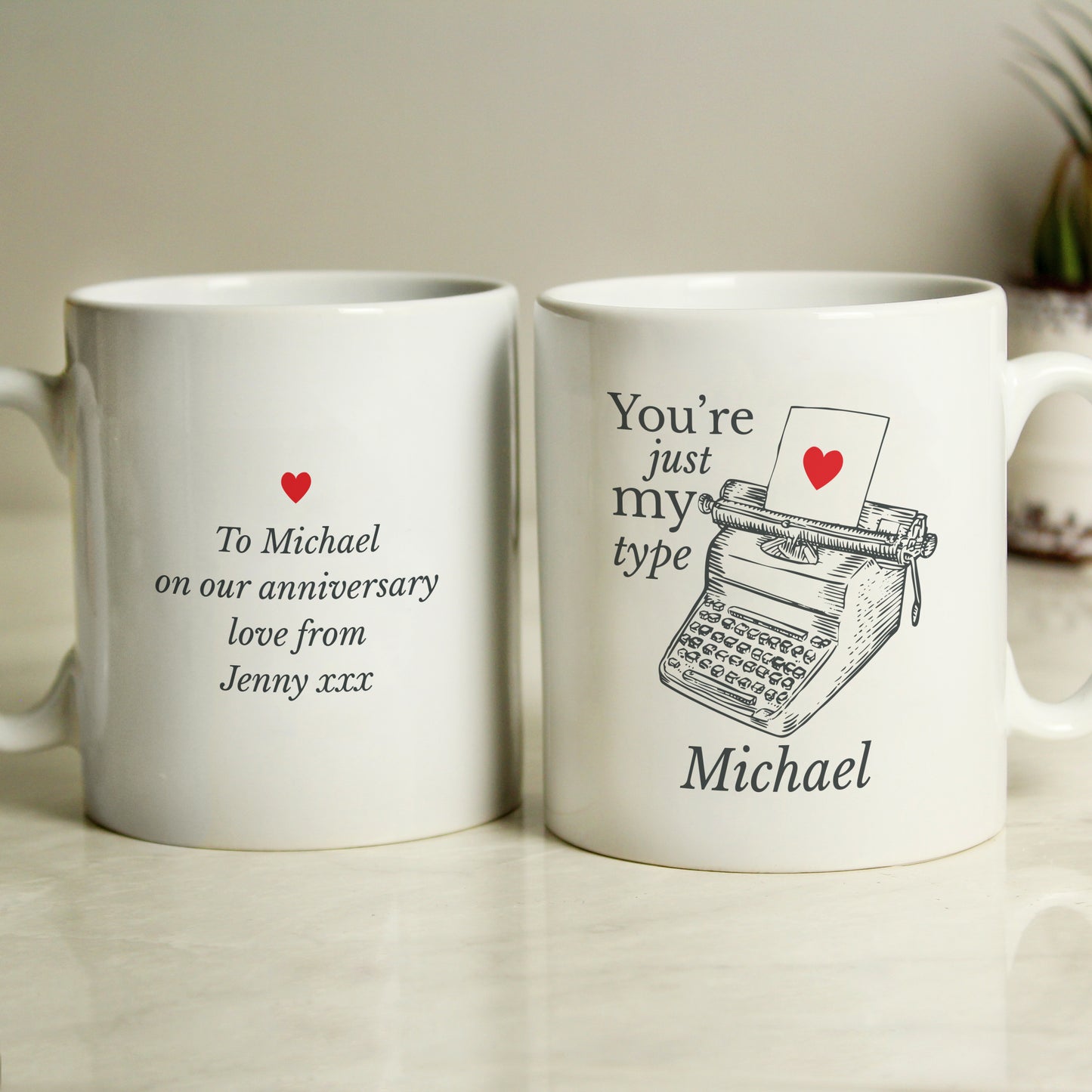 Personalised Just My Type Valentines Mug - image 4