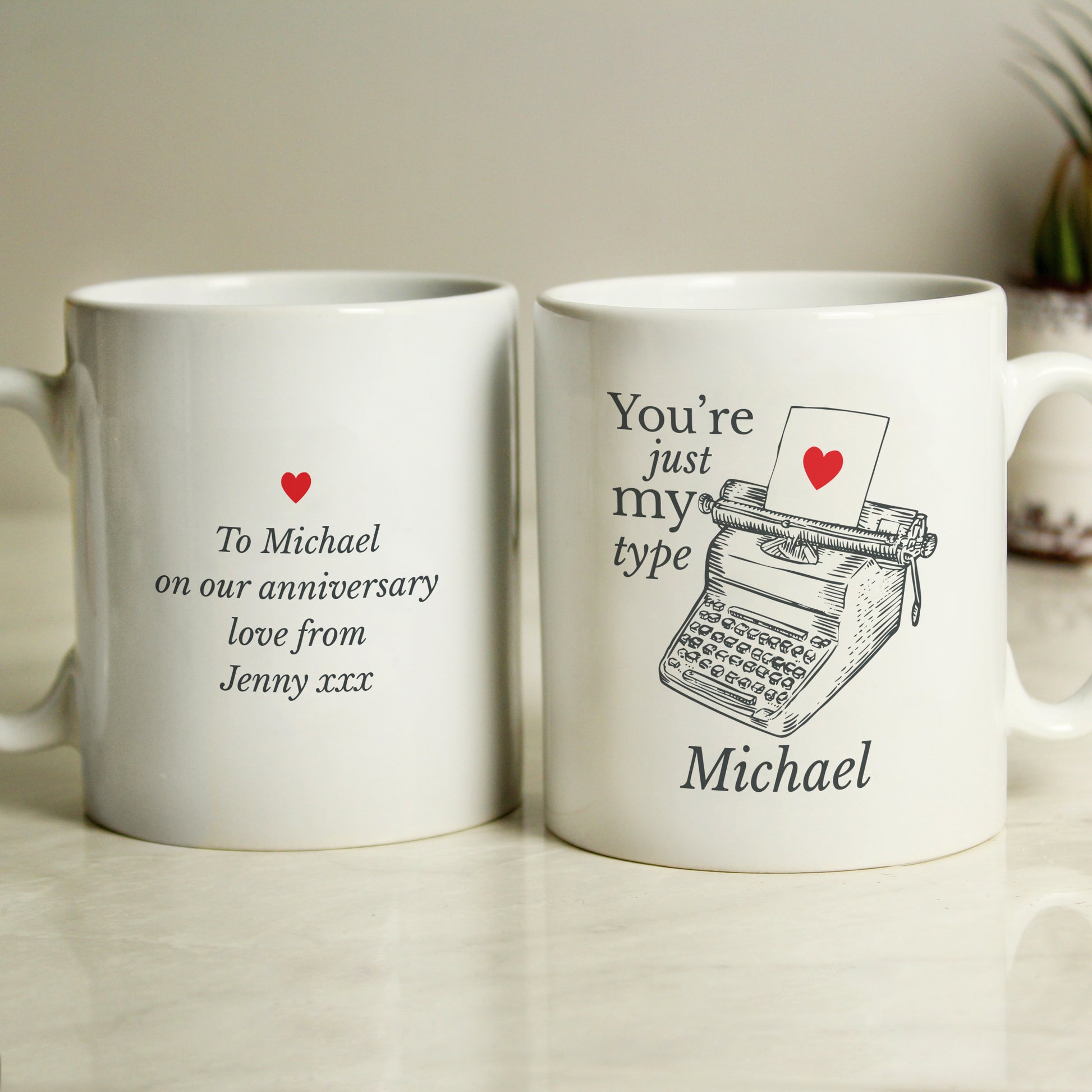 Personalised Just My Type Valentines Mug - image 4